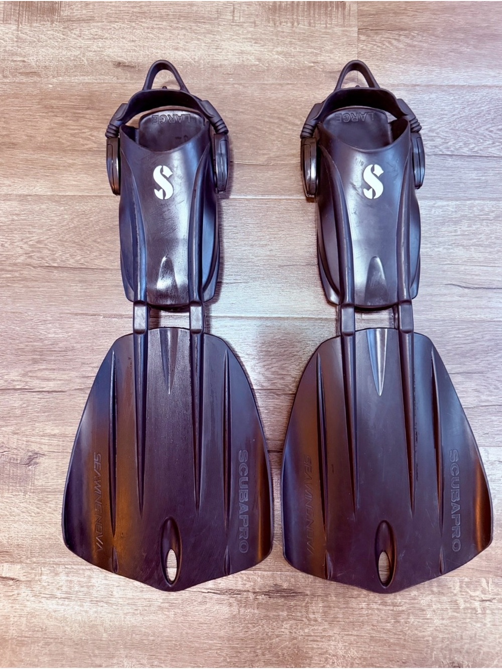Scubapro Men’s Black Open-Heel Swim Fins